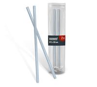 HELPMATE - Tige filetée M12x330 mm en acier galvanisé - 2 pièces - Tige inox filetée avec filetage métrique complet - Tige filetée avec e résistance 4.8 - DIN 976
