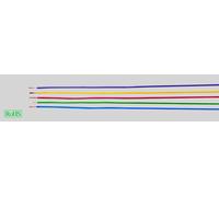 HELU 29377 Conducteur individuel H05V-K 1 x 1 mm² bleu, blanc 100 m