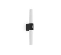 HELVA DOUBLE SDB applique murale Plastique Noir LED integrée 3000K - Nordlux 2015311003