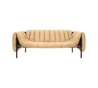 Hem Canapé Puffy 2.5 places 205 cm Sand leather-black grey