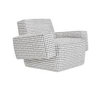 Hem Fauteuil lounge Hunk avec accoudoirs Checkered black/white