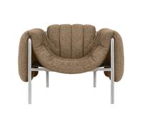 Hem Fauteuil lounge Puffy Sawdust-acier inoxydable