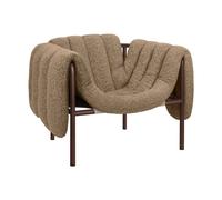Hem Fauteuil lounge Puffy Sawdust-chocolate brown