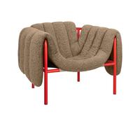Hem Fauteuil lounge Puffy Sawdust-traffic red