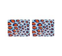 Hem Lot de 2 sets de table Monster 30x40 cm Coral-white-ultramarine blue
