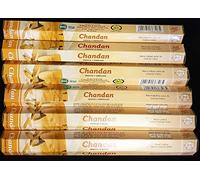Hem Precious Chandan Encens Lot de 6 paquets, 20 bâtonnets par paquet