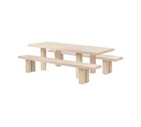 Hem Table à manger Max avec bancs 250 cm Frêne