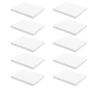 Hemobllo 10 Pièces Bloc-notes Adhésif Blanc Petit Format en Papier, par Paquet, Adhérence Flexible et Écriture Fluide, pour Bureau et École