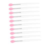 Hemobllo 10 pièces Pinceaux Silicone Portables pour Application à Gloss Compact et Adaptés à Usage Professionnel et Voyage
