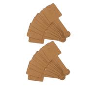 Hemobllo 100 Pièces Cartes Étiquettes Autocollantes en Carton Kraft pour Bijoux Dos Adhésif, Organisation Pratique pour Boucles D'oreilles et Colliers, pour Rangement et Présentation