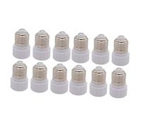Hemobllo 12 Pièces Convertisseur Adaptateur E27 à Gu10 Support De Lampe Culot D'ampoule Led E26 à Gu10 Adaptateur De Douille D'ampoule Prise Pc En Plastique Tête De Lampe Portable Blanche