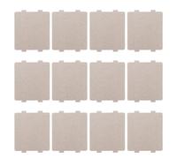 Hemobllo 12 Pièces Feuille de Mica Beige pour Micro-ondes, Couvercle de Guide D'ondes en Résine, Design Compact Multi-usage pour Appareils Électroménagers