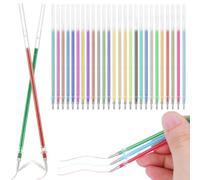 Hemobllo 120 Pièces Recharges de Stylo Gel 0.8mm pour Rentrée Scolaire, Couleurs Pastel Néon, Plastique Facile à Remplacer, pour Scrapbooking et Coloriage