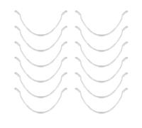 Hemobllo 12pcs Bande de Support de Masque Facial Blanc en Pp Réutilisable Design Ergonomique Léger de U pour Confort Respiratoire