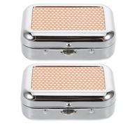 Hemobllo 2 Pièces Mini Cendrier de Poche Carré en Acier Inoxydable avec Couvercle Coupe-Vent, Design Stable et Polyvalent pour Voiture, Camping et Usage Intérieur Extérieur