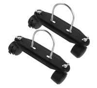 Hemobllo 2 Pièces Support à Roulettes Noir pour Radiateur Rempli D'huile Forte Capacité de Charge et Durabilité Longue Durée, pour Bureau et Chambre Universitaire