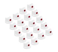 Hemobllo 20 Pièces Buses de Peinture en Aérosol en Pe Blanc, pour Valve Mâle 4 Mm, Finition sans Défaut, Kit Complet pour Graffitis et Conseils pour Aérosols