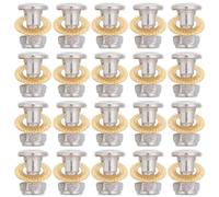 Hemobllo 30 Ensembles Kit de Boulon et Écrou de Réparation | Métal Argenté, Ajustement Précis et Résistance aux Vibrations, pour Cisailles Manuelles et Lames Ajustées