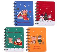 Hemobllo 4 Pièces Bloc-notes à Spirale A7 Portable pour Élèves, Carnet | Papier Épais, Design Classique Pratique, Meilleure Écriture, pour Voyages et Carnets de Dessin