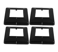 Hemobllo 4 Pièces Jupes De Poteaux De Pont Couvertures De Base De Poteau En Plastique 5.71X5.71 Pouces Pour Escaliers Balcons Rampes Et Clôtures Décoratives Faciles À Installer