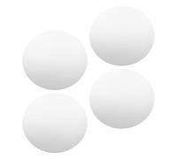 Hemobllo 4 Pièces Plateau Résistant aux Chocs Miroir Décoratif Rond en Acrylique Argenté 20 Cm et pour Présentation Élégante de Bijoux Décoration de Table de Mariage