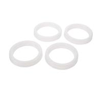 Hemobllo 4 Pièces Silicone Anneau Diffuseur pour Ampoule Blanc 56mm | Réutilisable, Diffusion par Chaleur, Ajustement sans Fuite, pour Chambre et Veilleuse