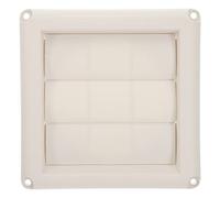 Hemobllo 4 sortie de climatiseur Couverture pour ventilation murale garage de plein air sechoir bouche d'aération murale extérieure couvercle d'aération à l'extérieur Plastique blanche