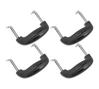 Hemobllo 4pcs Poignées de Pot en Acier Inoxydable et Bakélite Résistantes à Haute Température, Poignées Latérales Isolées pour Casseroles et Couvercles, Accessoires Pratiques Cuisine