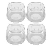 Hemobllo 4pièces Couvercle de Sécurité Transparent pour Boutons de Cuisinière Protection Résistante Chaleur pour Cuisinière à Gaz ou Électrique Butée de Sécurité pour Garçon Fille