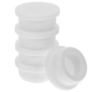 Hemobllo 5 Bouchons en Silicone pour Salière et Poivrière, Bouchon en Silicone pour Pot de Fleurs, Blanc, 32,3mm, Réutilisables, pour Stockage