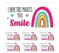 Hemobllo 50 Pièces Carte de Remerciement Souriante en Papier, pour | Espace D’écriture Généreux, Légère et Portable, Facile à Utiliser, pour Commande Client