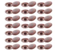 Hemobllo 500 Capuchons de Protection des Vis en Plastique Marron, Capuchons de Vis de Fixation Décoratifs, Design Cruciforme, pour Écrous et Boulons de Roue de Voiture