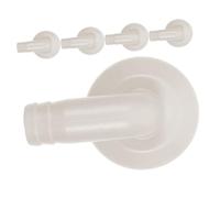 Hemobllo 5pcs Adaptateur de Tuyau Coudé pour Climatiseur, Diamètre Intérieur 18mm, en Plastique Léger, sans Éclaboussures D'eau, pour Installation D'unité Externe de Climatisation