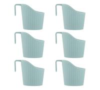 Hemobllo 6 Pièces Manchon Porte-gobelets Anti-brûlure en Plastique, Porte-gobelet Isolé pour Tasses à Café, Compatible 0-300ml, Antidérapant, Anti-débordement, pour Maison et Réutilisable