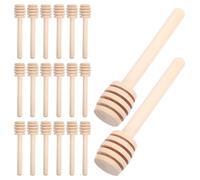 Hemobllo 60 Pièces Bâtonnets à Mélanger Miel en Bois, Mini 3,15 Pouces