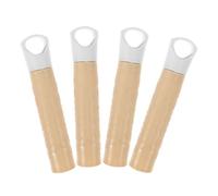 Hemobllo Accessoires pour Balais 4 Pièces en Plastique Khaki avec Poignée Confortable et Installation Facile pour Remplacement de Manche à Balai Intérieur