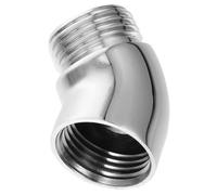 Hemobllo Adaptateur de Coude de 135° G1/2 en Cuivre Argenté | Raccord Réutilisable, Montage Simple, Accessoire de Réparation pour Douchette, Finition Argenté
