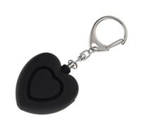 Hemobllo Alarme Personnelle de Sécurité de Cœur avec Lumière LED, Plastique Noir, Facile à Utiliser, Son à 125db, pour Femmes et Personnes Âgées