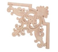 Hemobllo Applique en Bois Sculpté Européenne pour Armoires et Placards | Décoration Intérieure Vintage, Installation Facile, Fait Main, Teinte Khaki, pour Meubles Cuisine