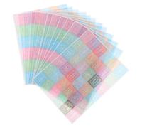 Hemobllo Autocollants Calendrier Mensuel 365 Jours Pratiques, 12 Feuilles en Papier Japonais pour Carnets et Étuis Téléphone, Stickers Numériques Faciles à Utiliser pour Organiseurs