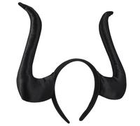 Hemobllo Bandeau Corne de Diable Noir Léger et Stable pour Halloween, Accessoire Chic en Pu et Tissu, pour Cosplay et Carnaval