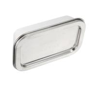 Hemobllo Boîte Alimentaire Inox Argentée avec Couvercle Hermétique Boîte à Beurre Résistante à Haute et Basse Température Multi Usage pour Cuisine et Rangement Sûr des Aliments