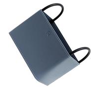 Hemobllo Boîte de Rangement Télécommande Rentrée Scolaire en PU Bleu | Organiseur de Bureau Simple, Panier Décoratif pour Salon, Rangement Tv, Usage Quotidien, Format Compact