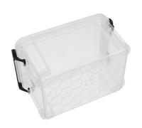 Hemobllo Boîte de Rangement Transparente pour Fiches de Notes 1,3l en Plastique Structure Solide pour Bureau et Salle de Classe, Usage Polyvalent et Stockage Sécurisé