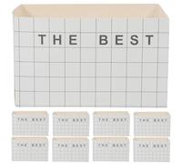 Hemobllo Boîtes à Sandwich en Papier Blanc, Contenant pour Sandwichs et Biscuits Lot de 20 Design Créatif et Fonctionnel pour Fêtes D'anniversaire ou Petits-déjeuners