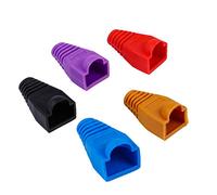 Hemobllo Bouchon de Connecteur en Plastique Rj45 0, 6-0, 65mm 100 Pièces | Câble Ethernet 8p8c, Protège la Tête la Flexion et L’eau, Repérage Facile Style Aléatoire