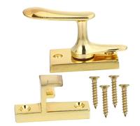 Hemobllo Boucle de Porte en Alliage de Zinc Or Structure Délicate Verrou de Porte en Bois Massif Sécurisé et Anti-rouille pour Maison et Hôtel