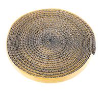 Hemobllo Bourrelet de Porte pour Poêle à Bois en Fibre de Verre Jaune, Joint Plat Résistant à Haute Température, Isolation pour Cheminée et Chauffage Domestique