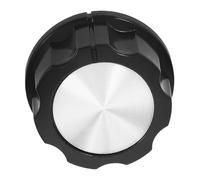 Hemobllo Bouton de Remplacement pour Four et Autocuiseur, Bouton de Minuterie Noir en Abs, Installation Simple, Usage Cuisine