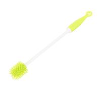 Hemobllo Brosse Bouteille Silicone Avec Manche Long Nettoyant Flexible Pour Nettoyage Facile Bouteilles Étroites Et Tasses Multi-usages Cuisine Et Maison Jaune